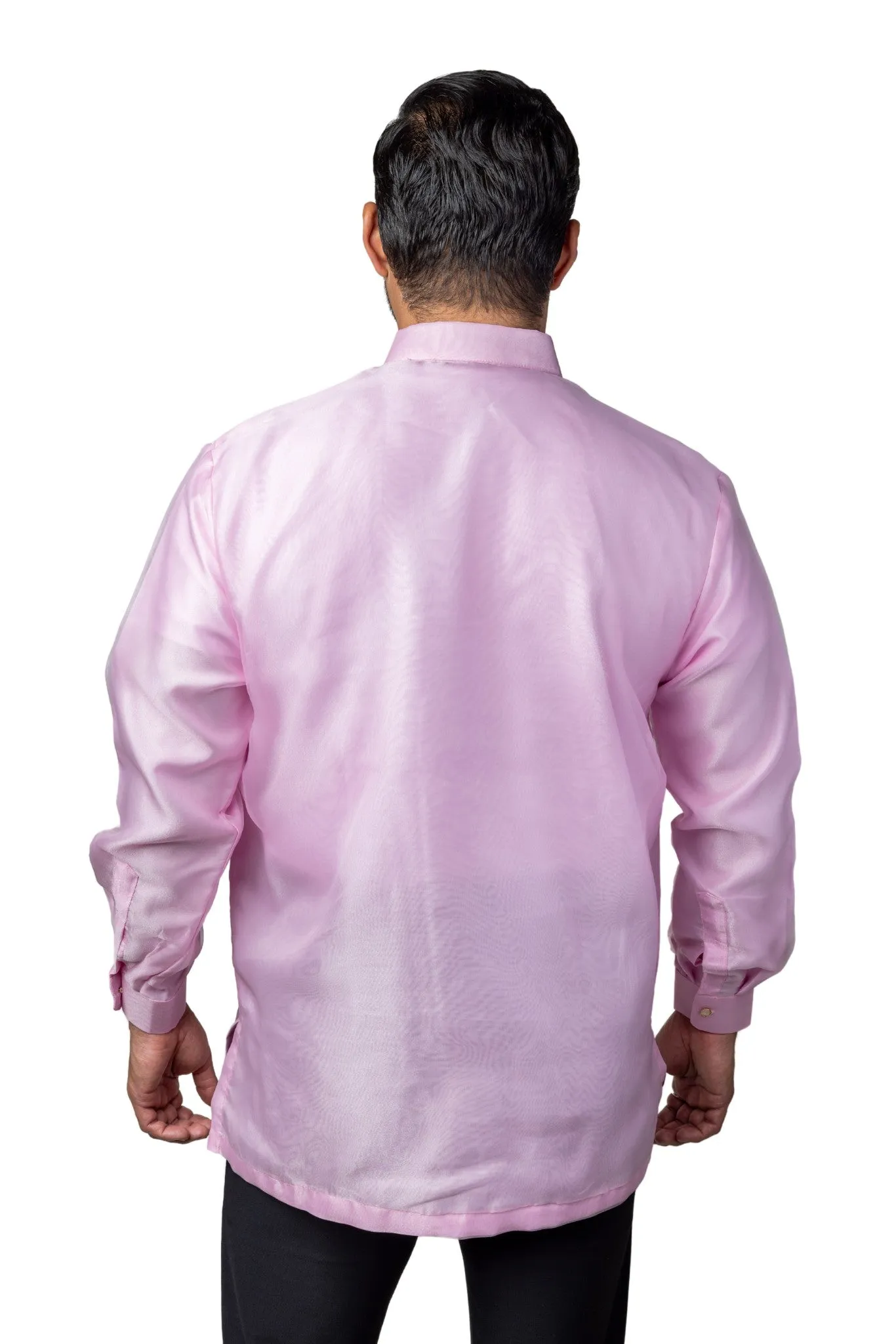 MO45 - Organza Barong Tagalog Pink