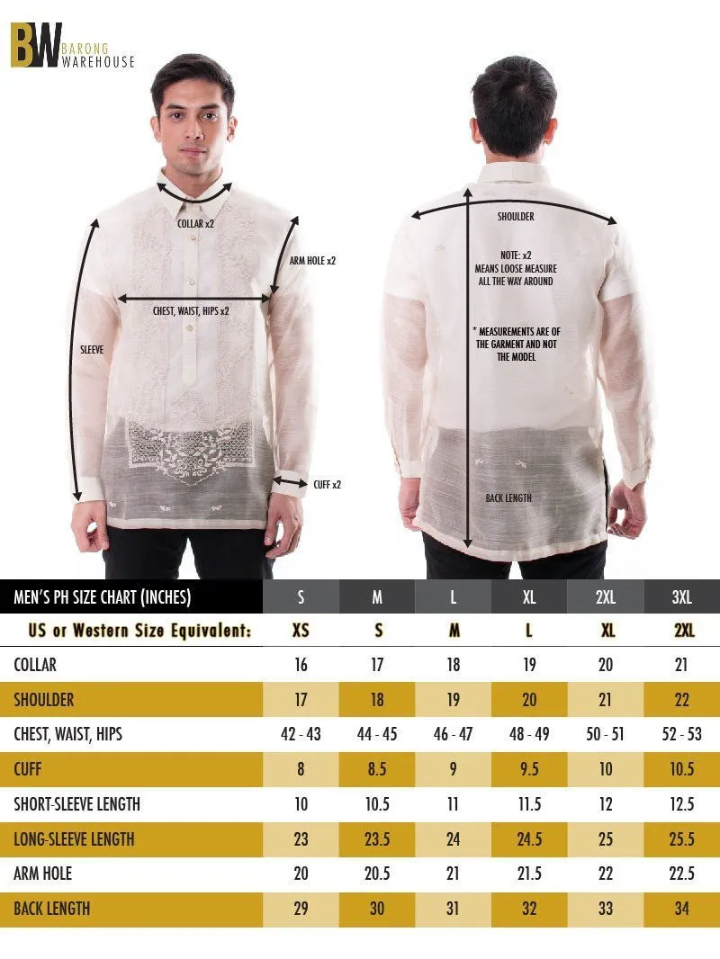 MO45 - Organza Barong Tagalog Pink