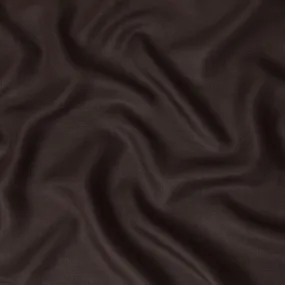 Mocha brown Premium pure linen fabric in herringbone design-D15888