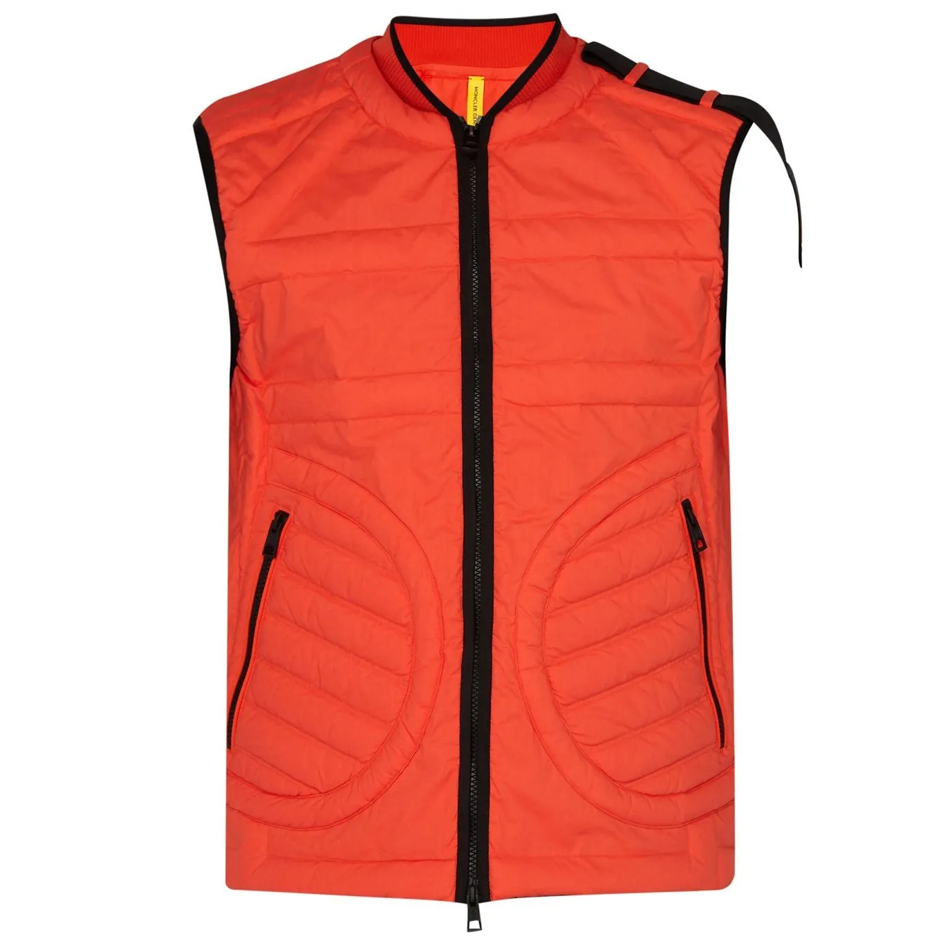 Moncler Orange Huff Quilted Down Bodywarmer