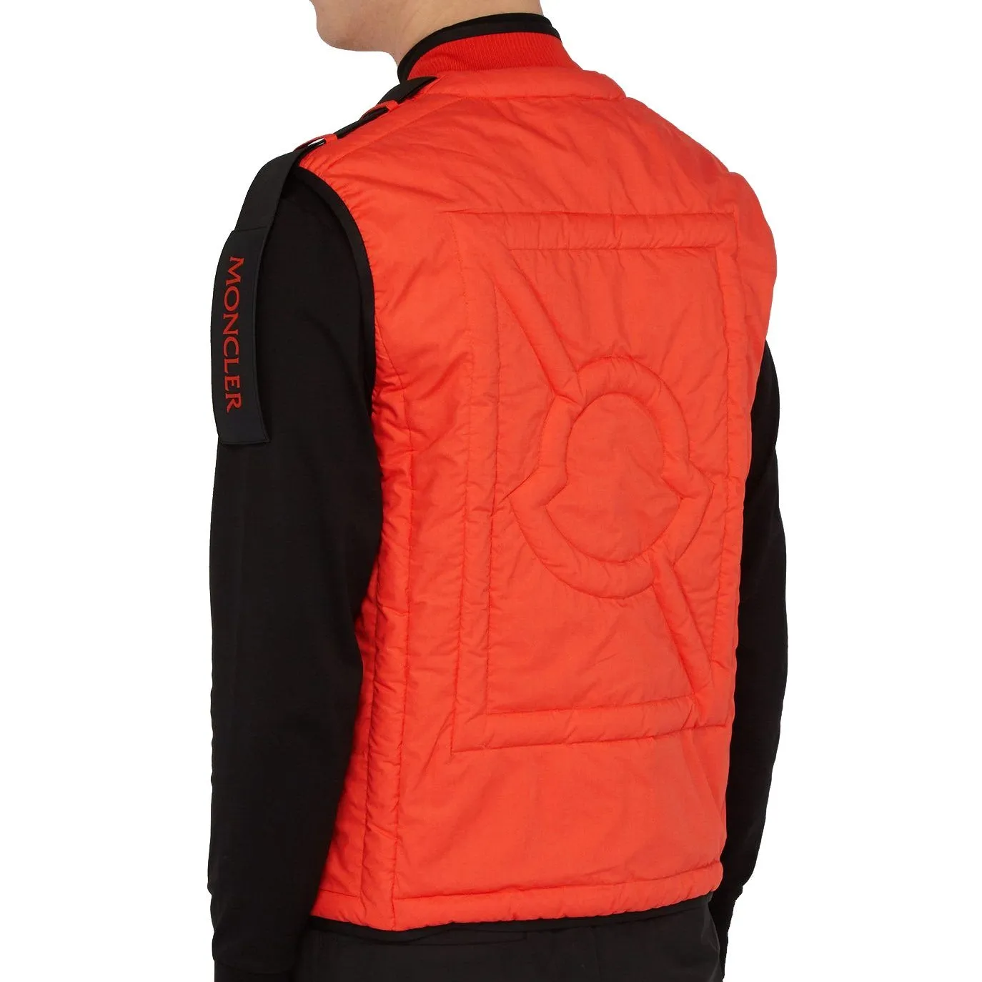 Moncler Orange Huff Quilted Down Bodywarmer