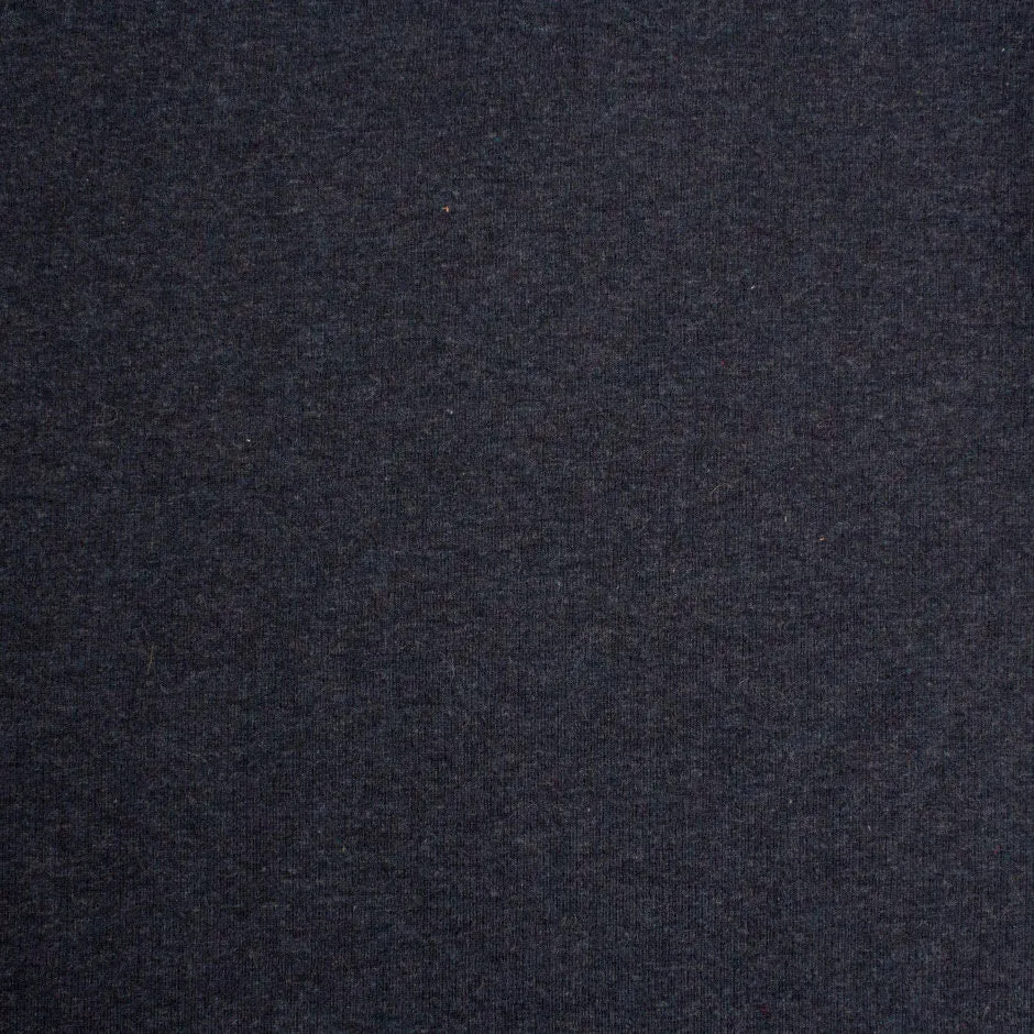 Mottled Burgundy & Steel Blue Double-Sided Wool Jersey