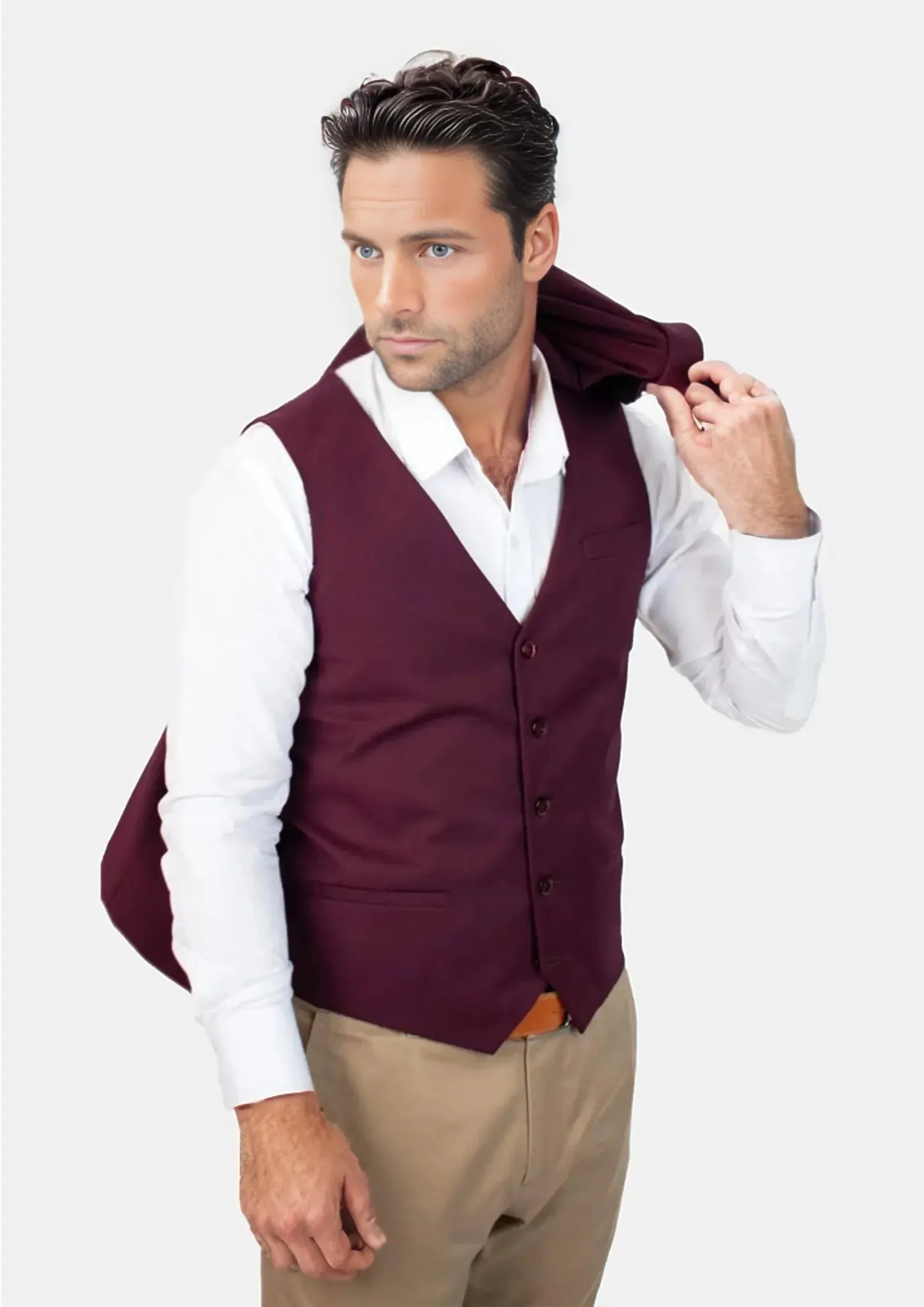 Mulberry Twill Vest