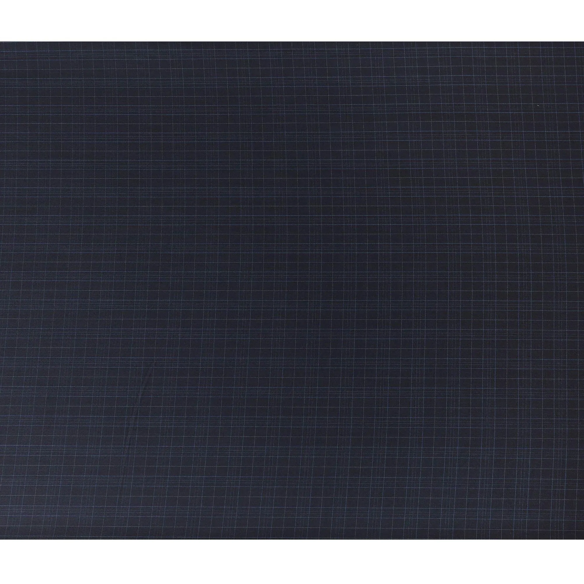 Navy blue Premium English Super 150's wool and cashmere with blue and grey checks design-D11422