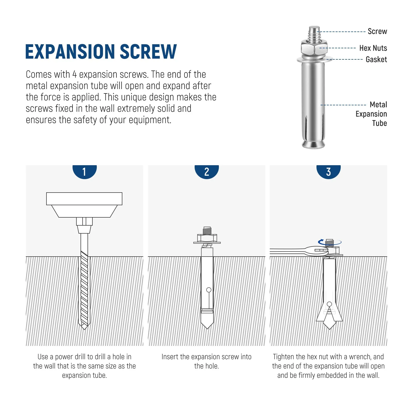 NEEWER ST-WM1 3.34 Inch Wall Ceiling Mount