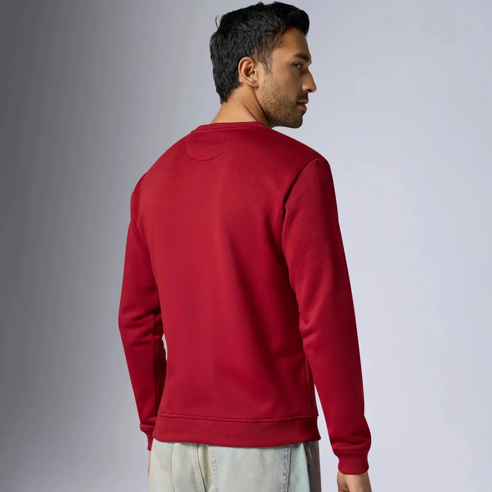 Neo French Terry Cotton-Blend Sweatshirt Auburn Red