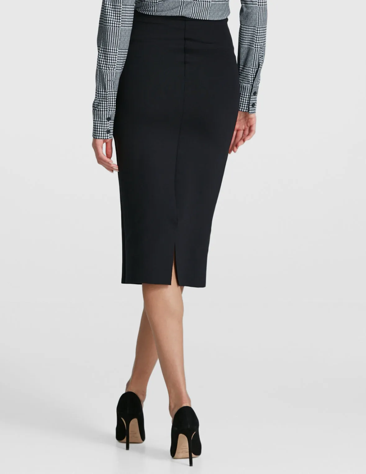 Neoprene Midi Skirt