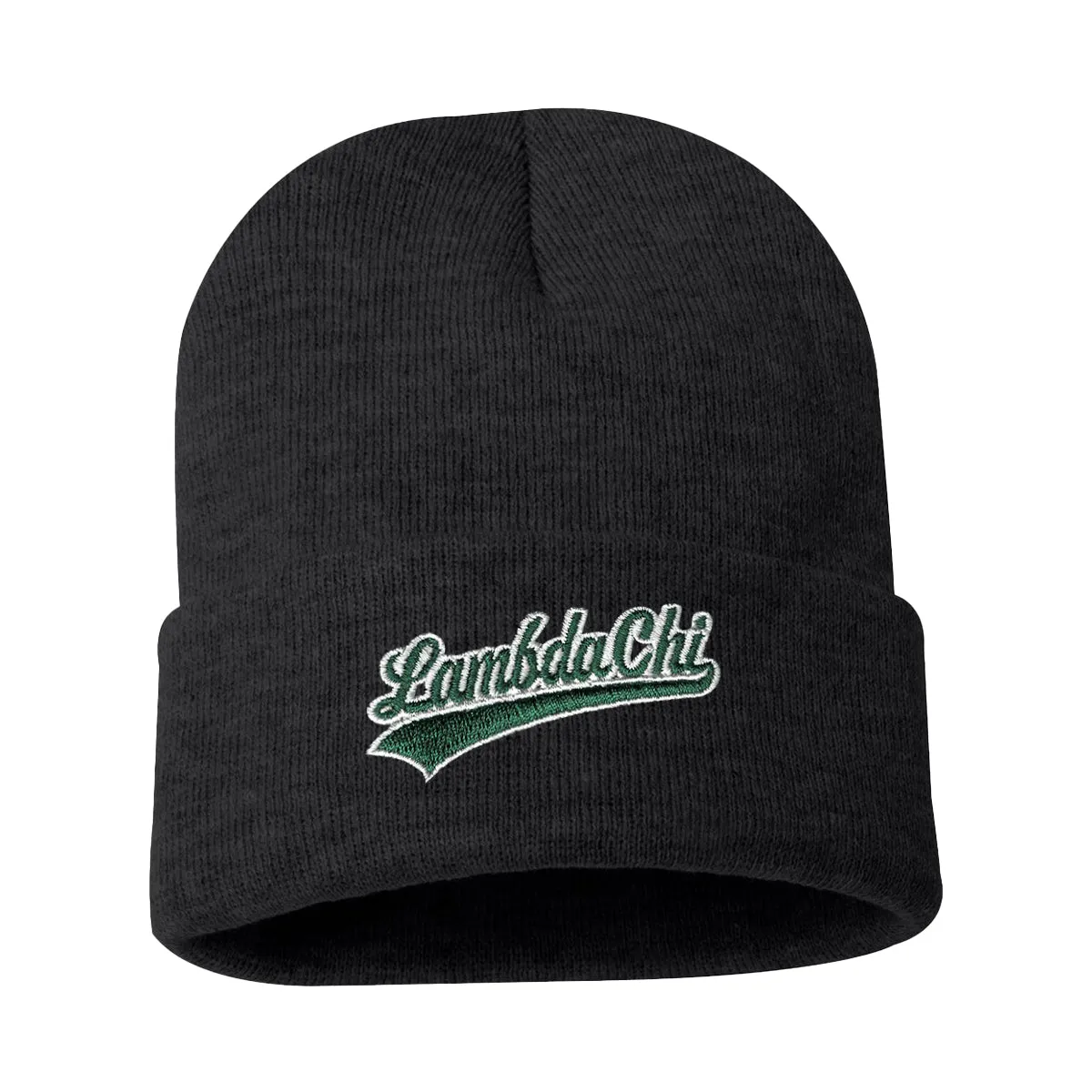 New! Lambda Chi Signature Charcoal Beanie