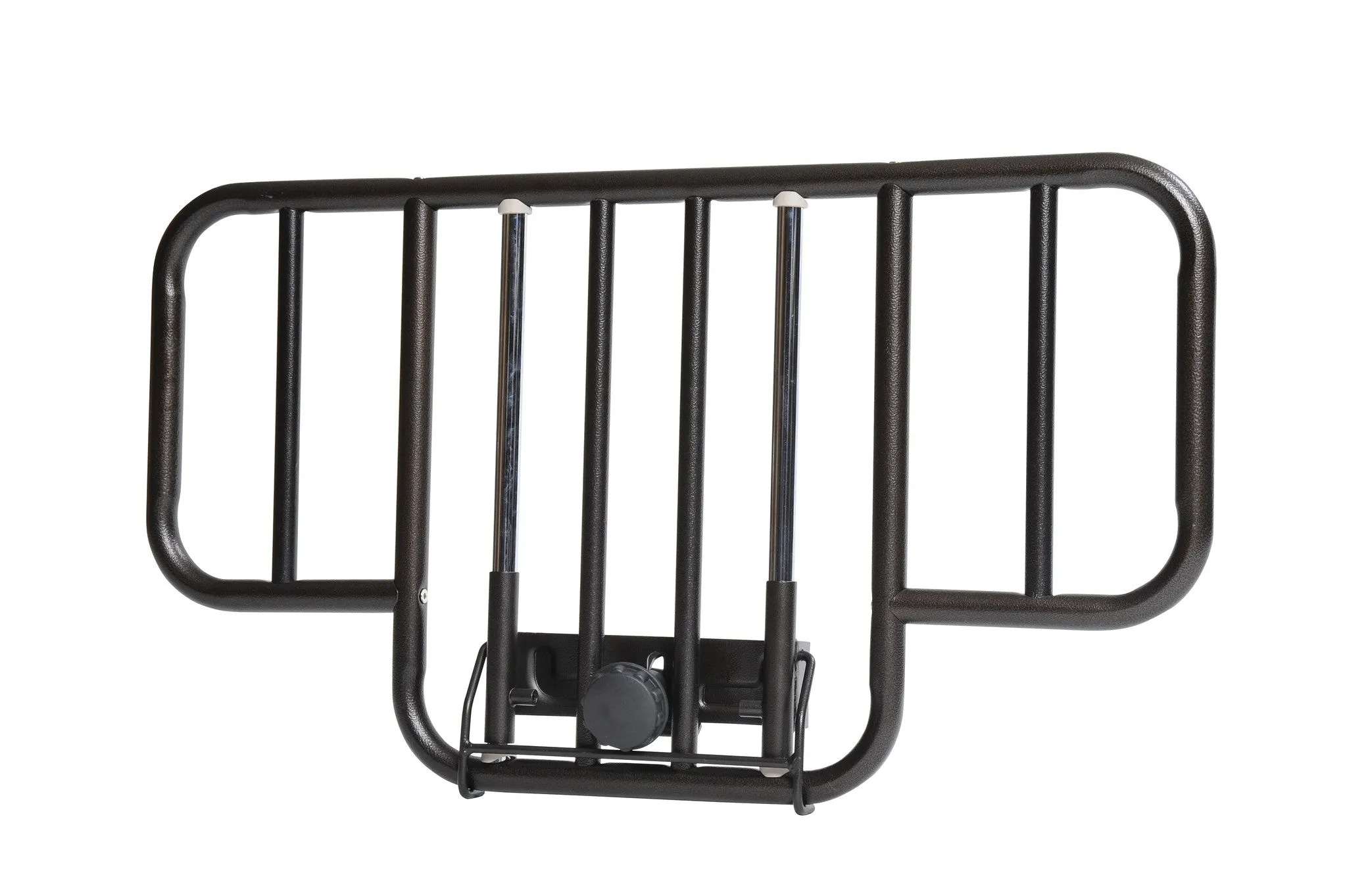 No Gap Half Length Side Bed Rails with Brown Vein Finish (1 pair)