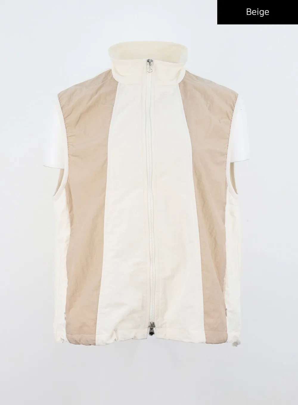 Nylon Sleeveless Zip-Up CU323