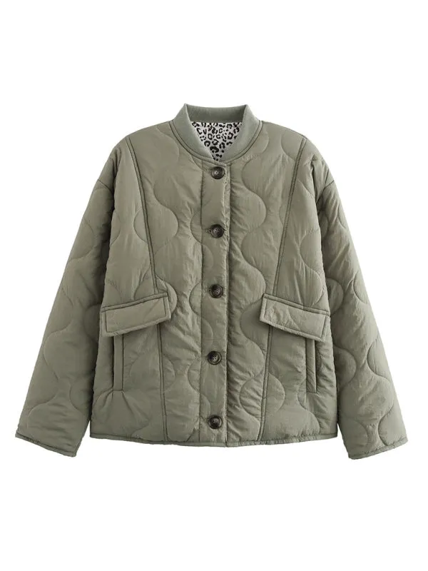 Olive Autumn Quilted Jacket