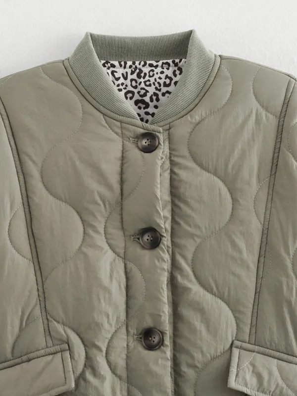 Olive Autumn Quilted Jacket