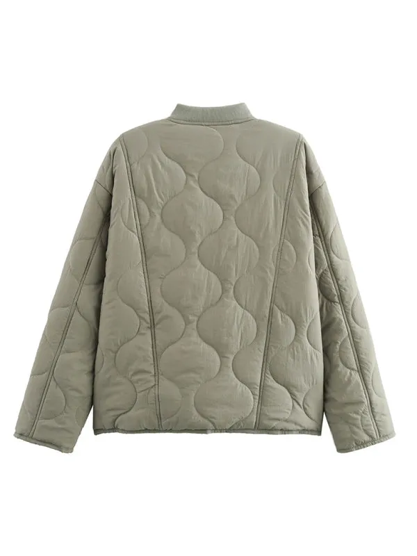 Olive Autumn Quilted Jacket