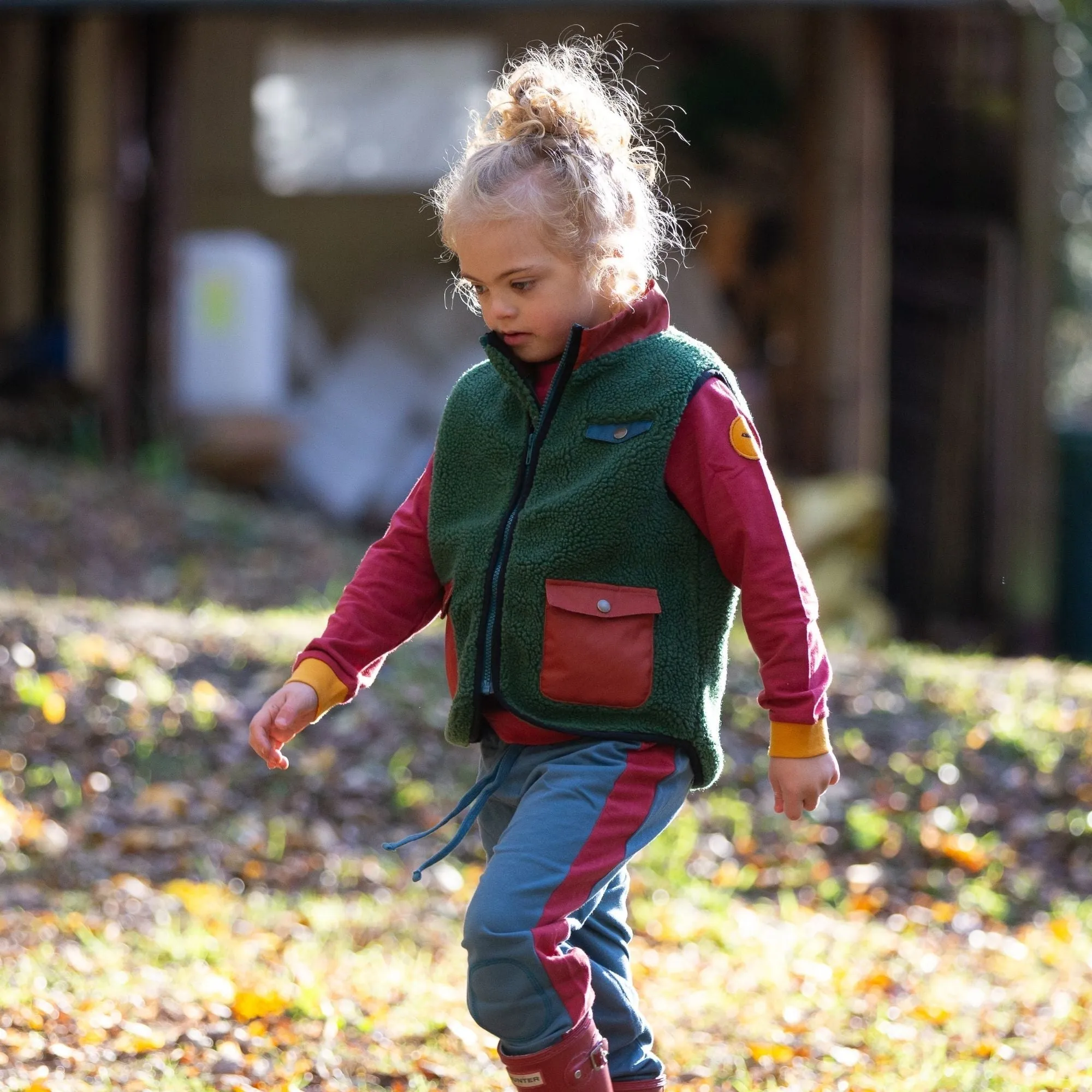 Olive Cosy Zip Up Recycled Fleece Gilet