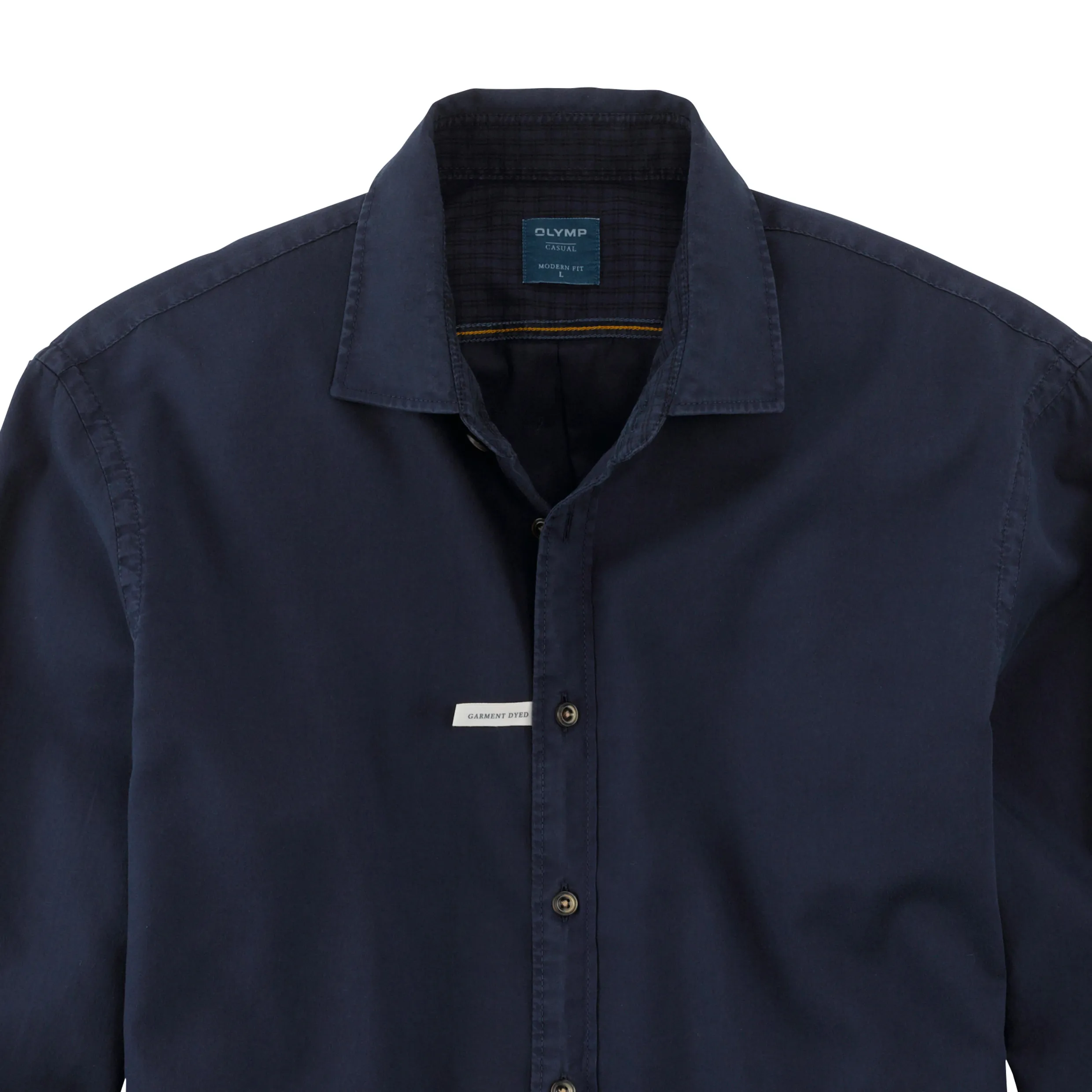 OLYMP Casual modern fit Super Soft Cotton Shirt - Marine 40101418