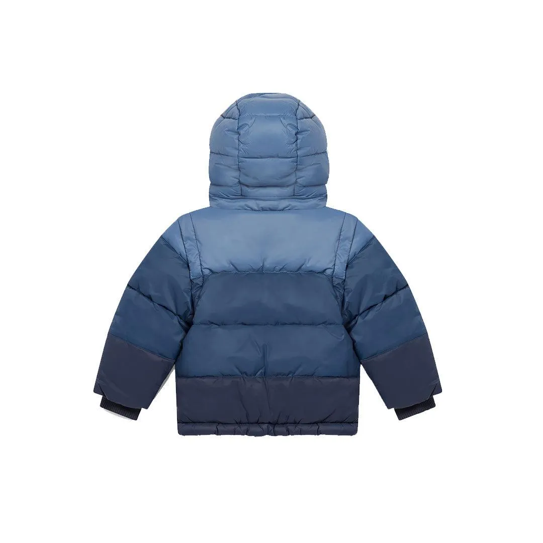 Outlet - MORI Recycled Waterproof Padded 3-in-1 Coat - Navy Ombre