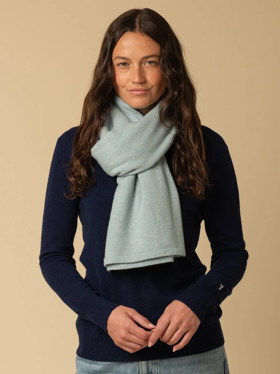 Oversized Scarf_Eggshell Blue