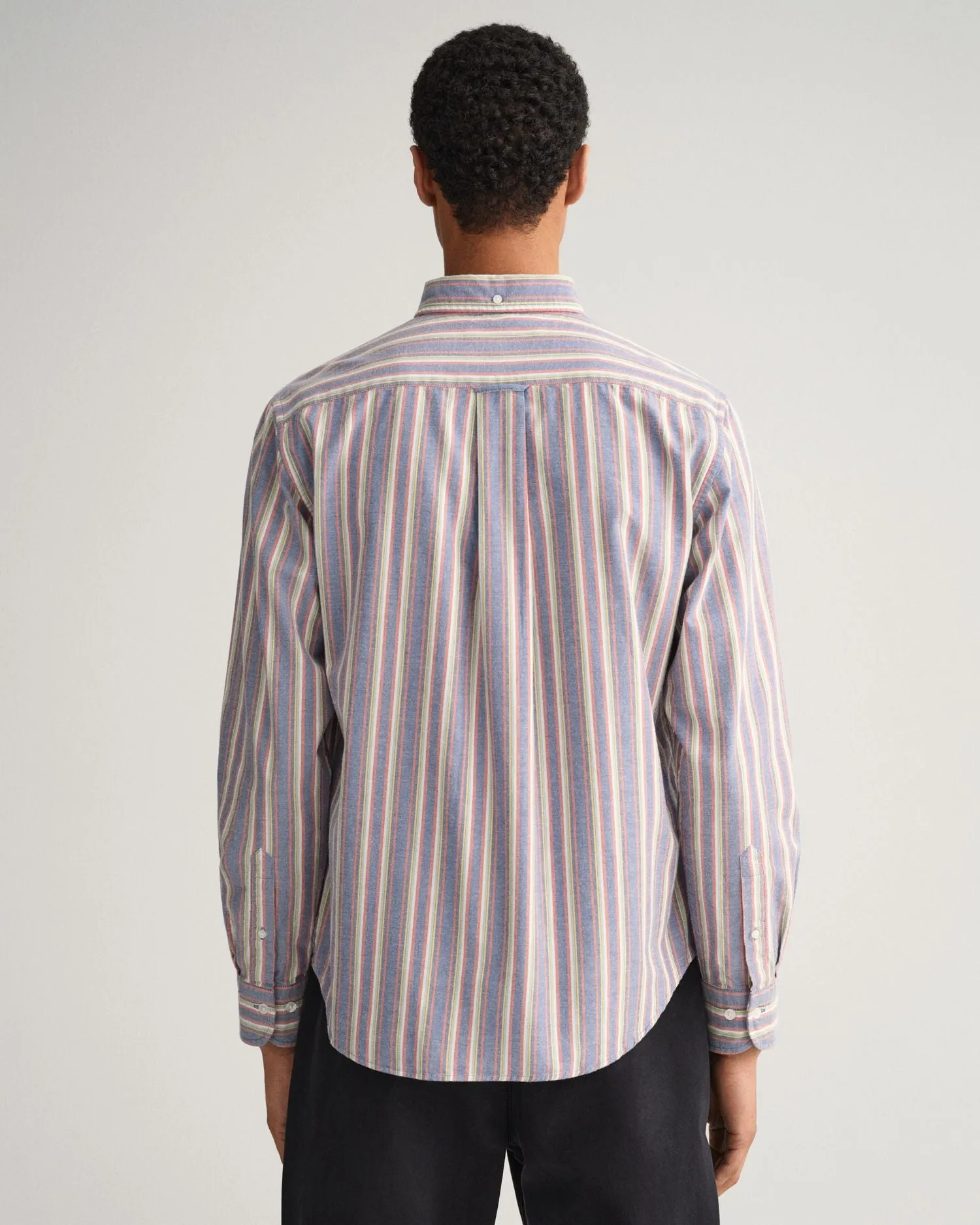 Oxford Shirt - Multi Stripe - College Blue