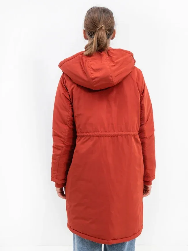 Padded Parkas Red- Burgundy