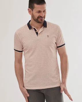 Pique Polo Shirt with Print