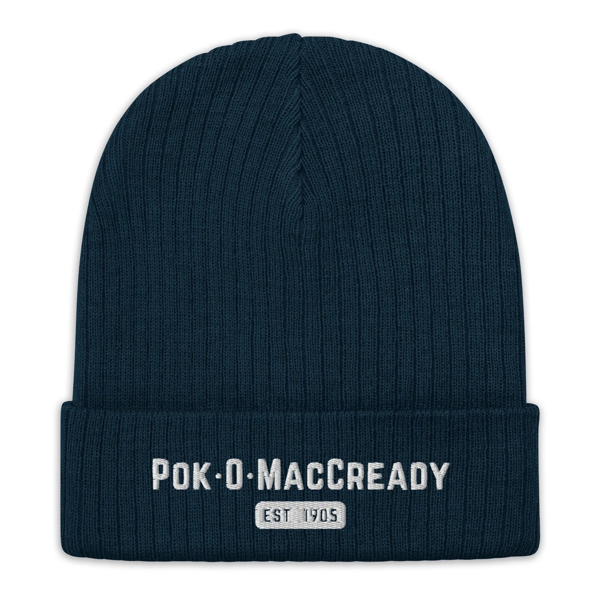 Pok-O-MacCready Ribbed Knit Beanie