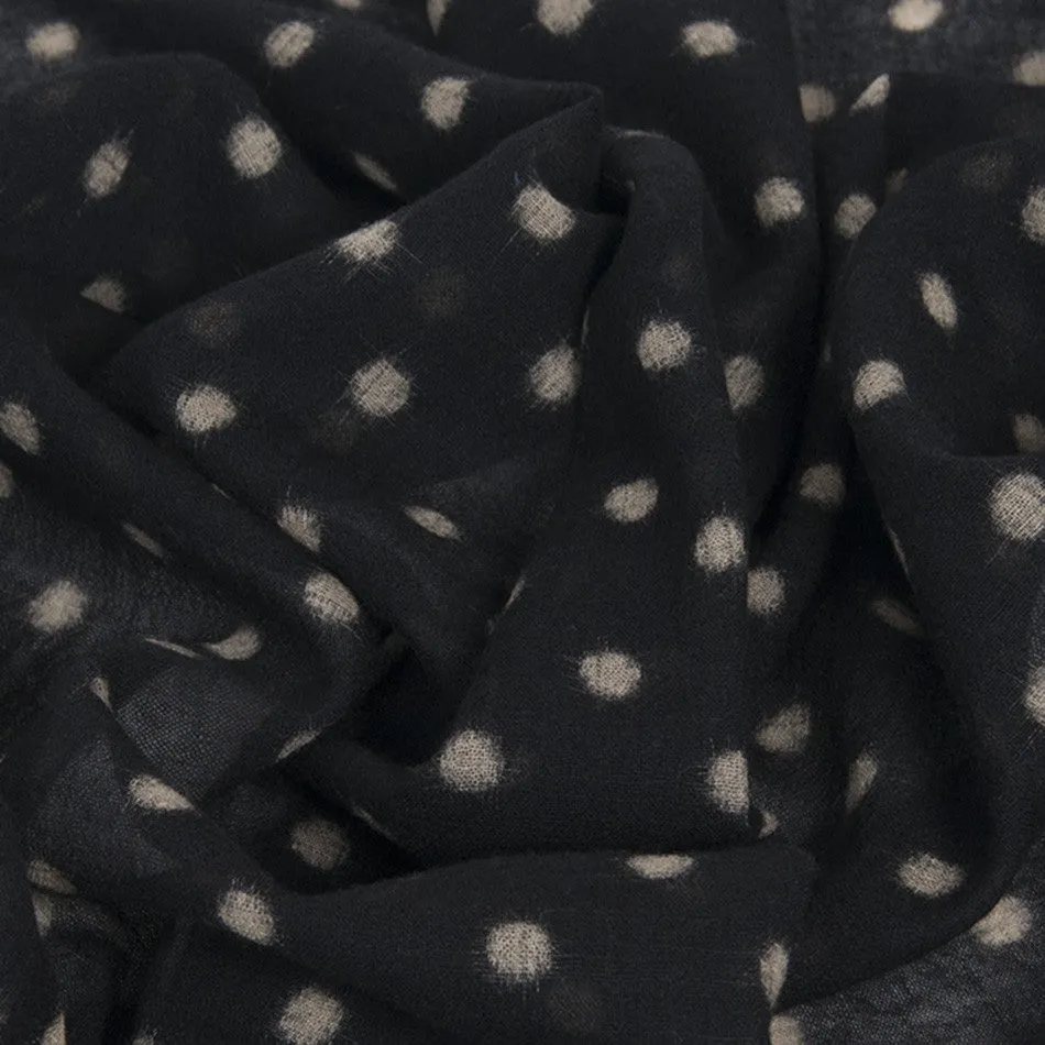 Printed Dots Wool fabric 1563