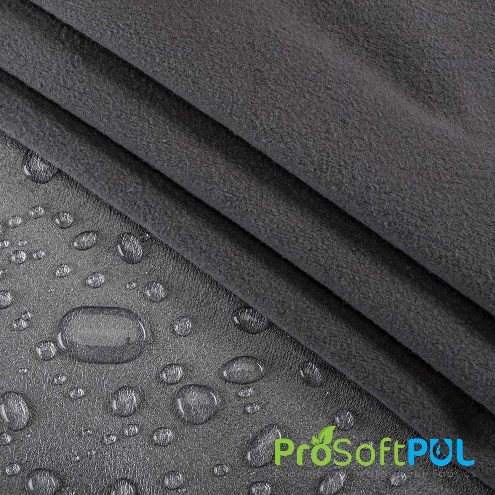 ProSoft® Stretch-FIT Organic Cotton Fleece Waterproof ECO-PUL™ Silver Fabric (W-661)