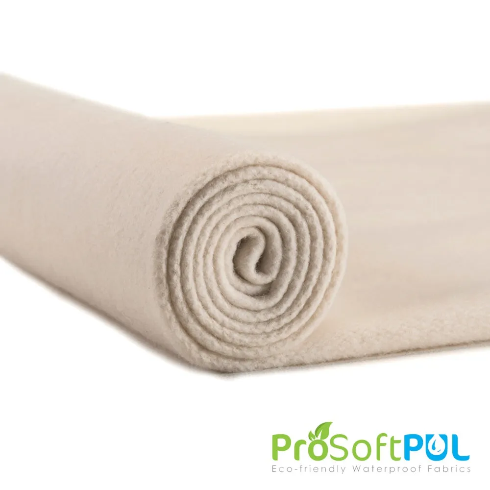 ProSoft® Stretch-FIT Organic Cotton Fleece Waterproof ECO-PUL™ Silver Fabric (W-661)