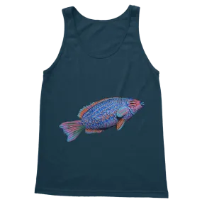 Purple and Blue Fish Classic Adult Vest Top