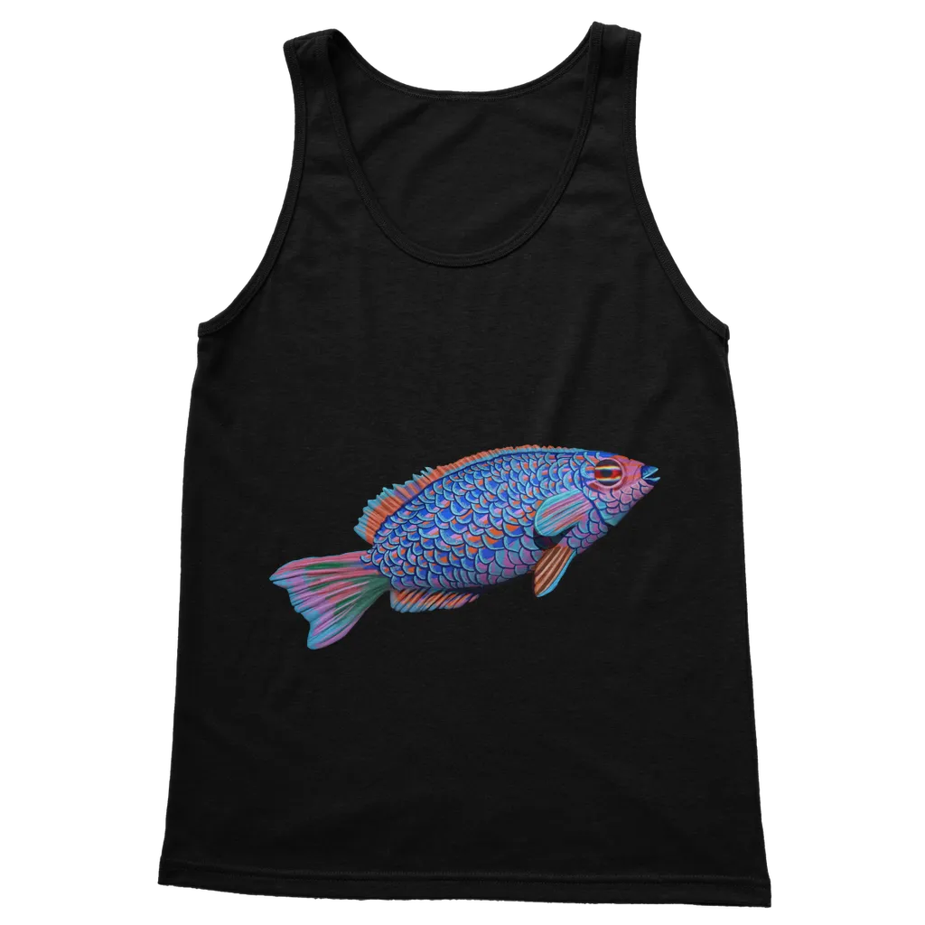 Purple and Blue Fish Classic Adult Vest Top