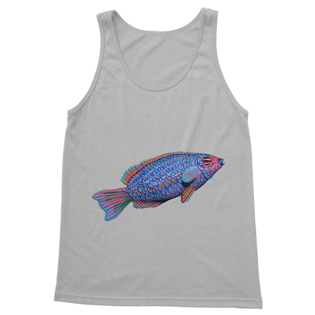 Purple and Blue Fish Classic Adult Vest Top