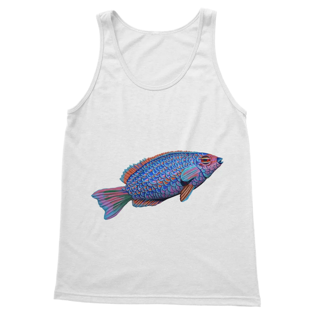 Purple and Blue Fish Classic Adult Vest Top