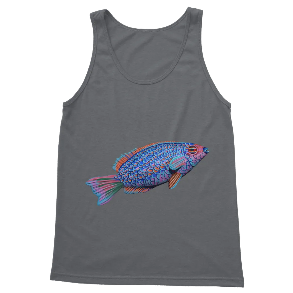 Purple and Blue Fish Classic Adult Vest Top