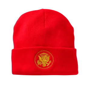 Red Truman Seal Beanie