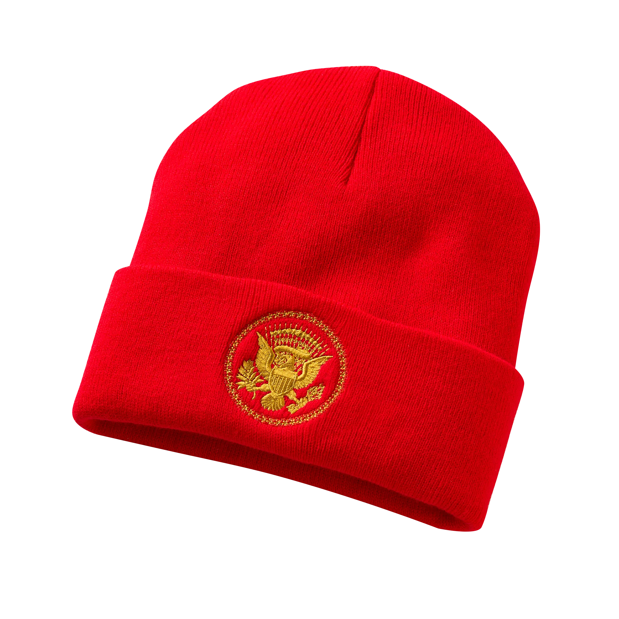 Red Truman Seal Beanie