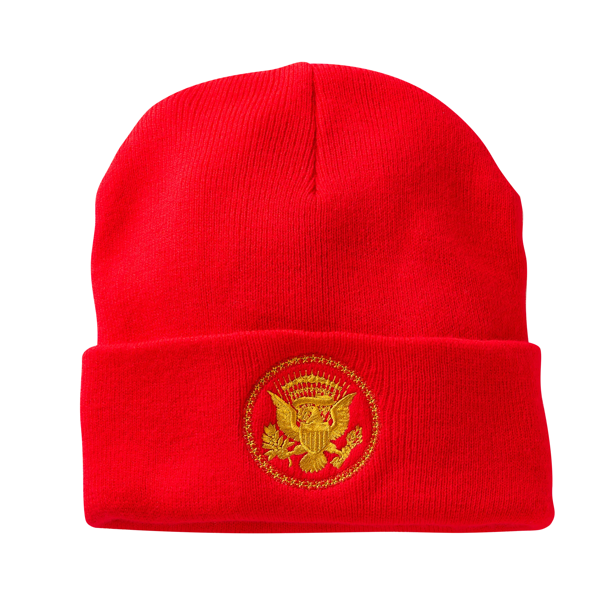 Red Truman Seal Beanie