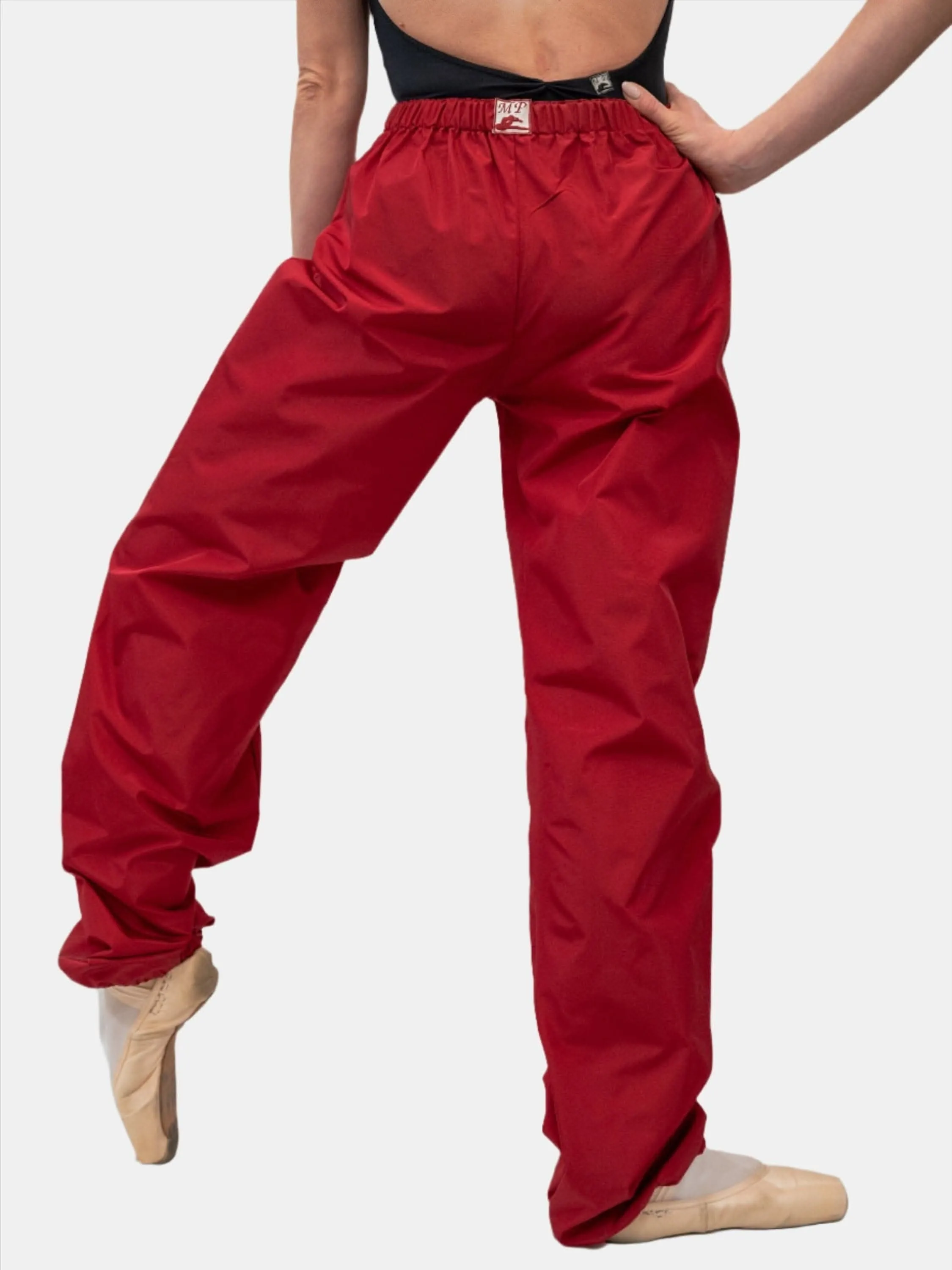 Red Warm-Up Dance Trash Bag Pants MP5003