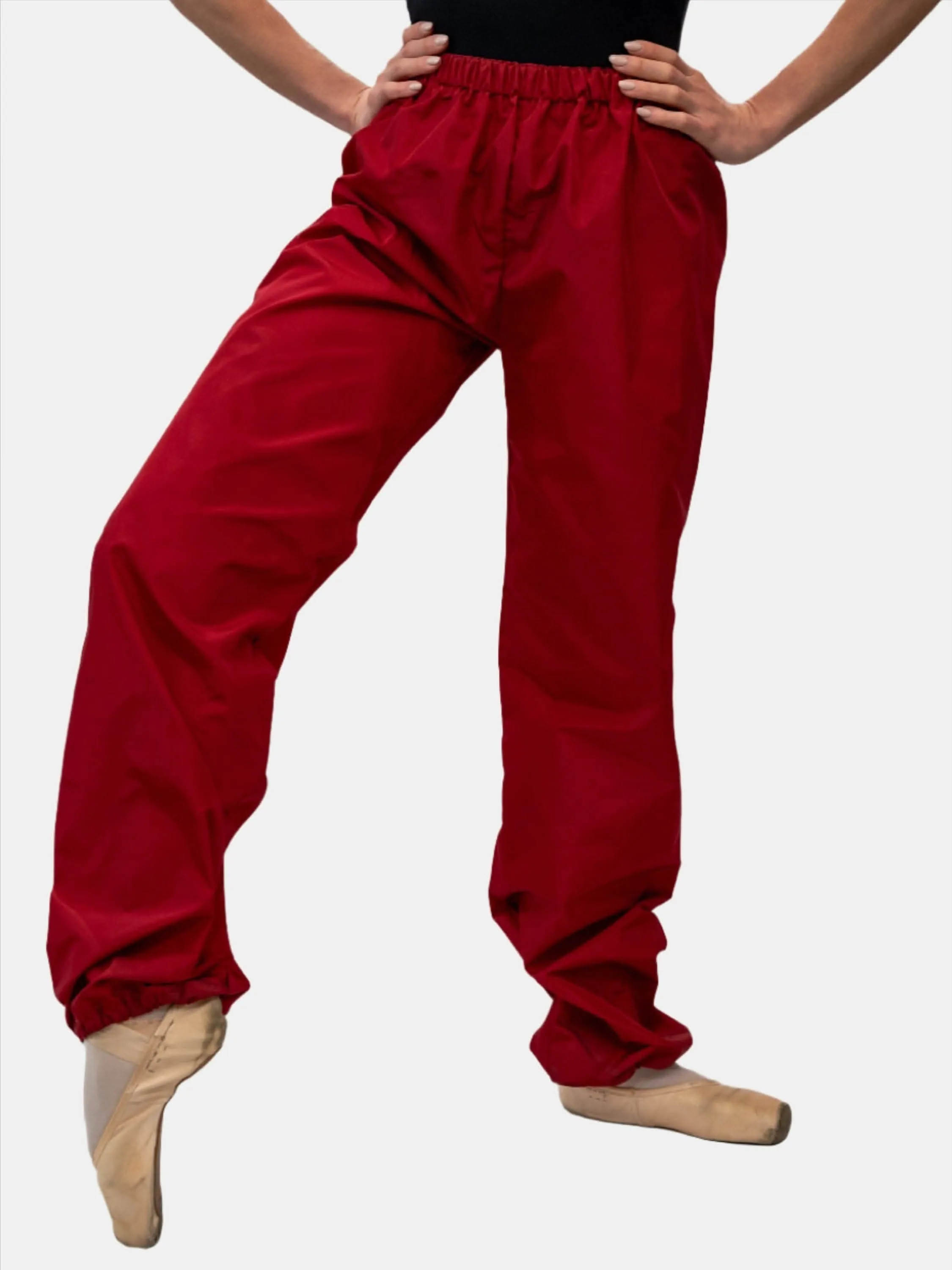 Red Warm-Up Dance Trash Bag Pants MP5003