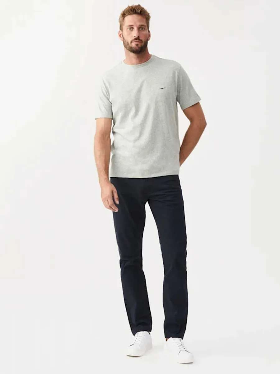 RM WILLIAMS Parson T-Shirt - Men's Crew Neck - Grey Marle