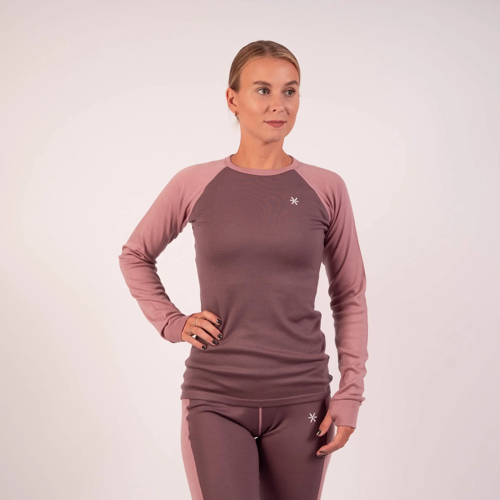 Rose 100% Merino Wool Long Sleeve