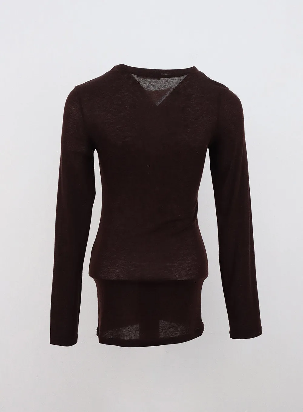 Round Neck Long Sleeve Slim Top CN315