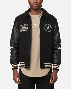 Saint Morta Ceremonies Varsity Jacket Black/Tan