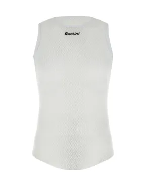 Santini Alpha Sleeveless Baselayer - White