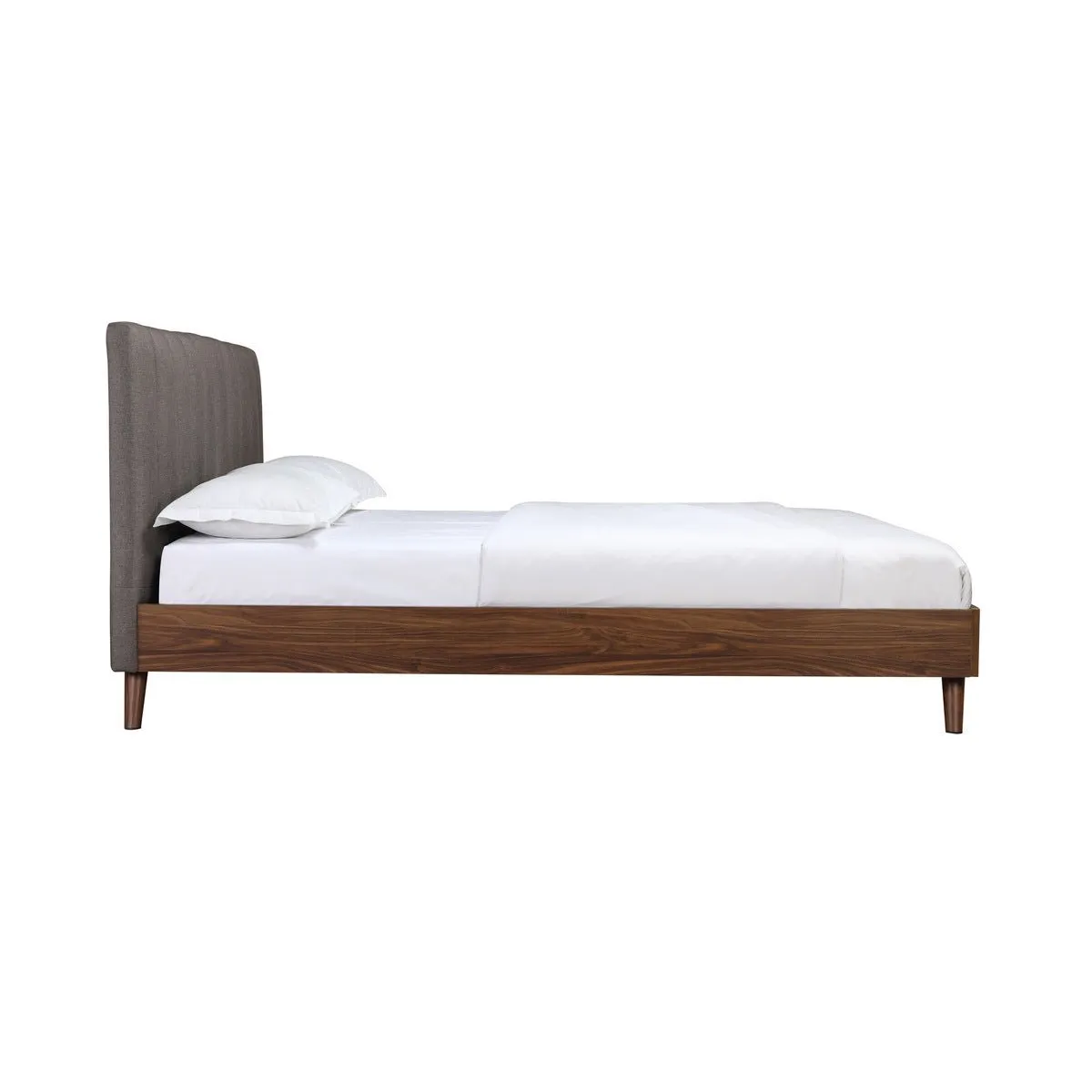 Sasha Queen Platform Bed with Upholstered Headboard