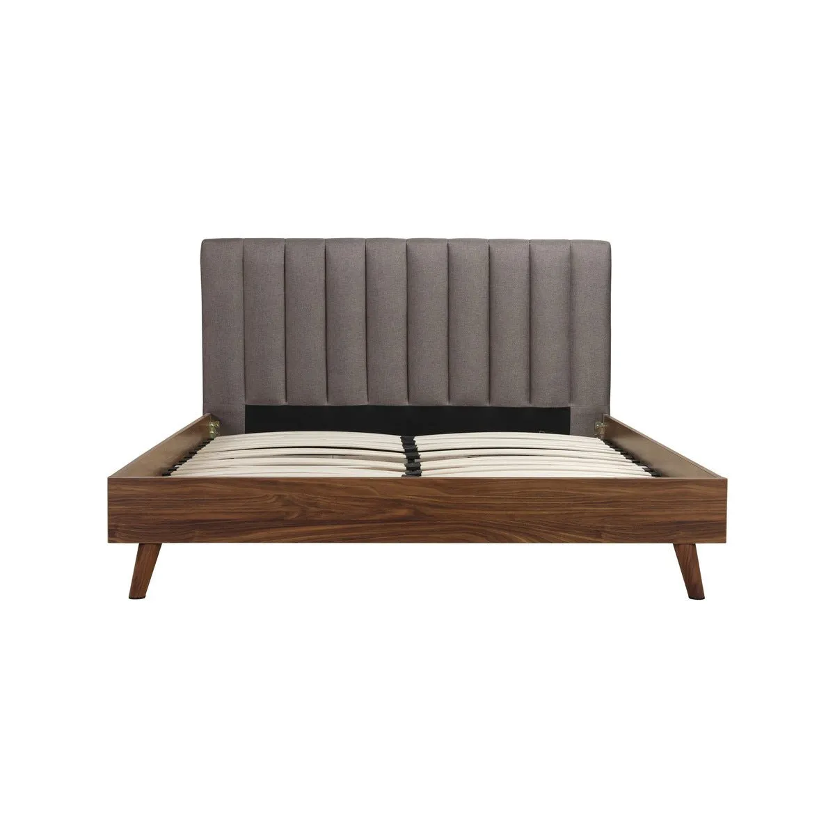 Sasha Queen Platform Bed with Upholstered Headboard