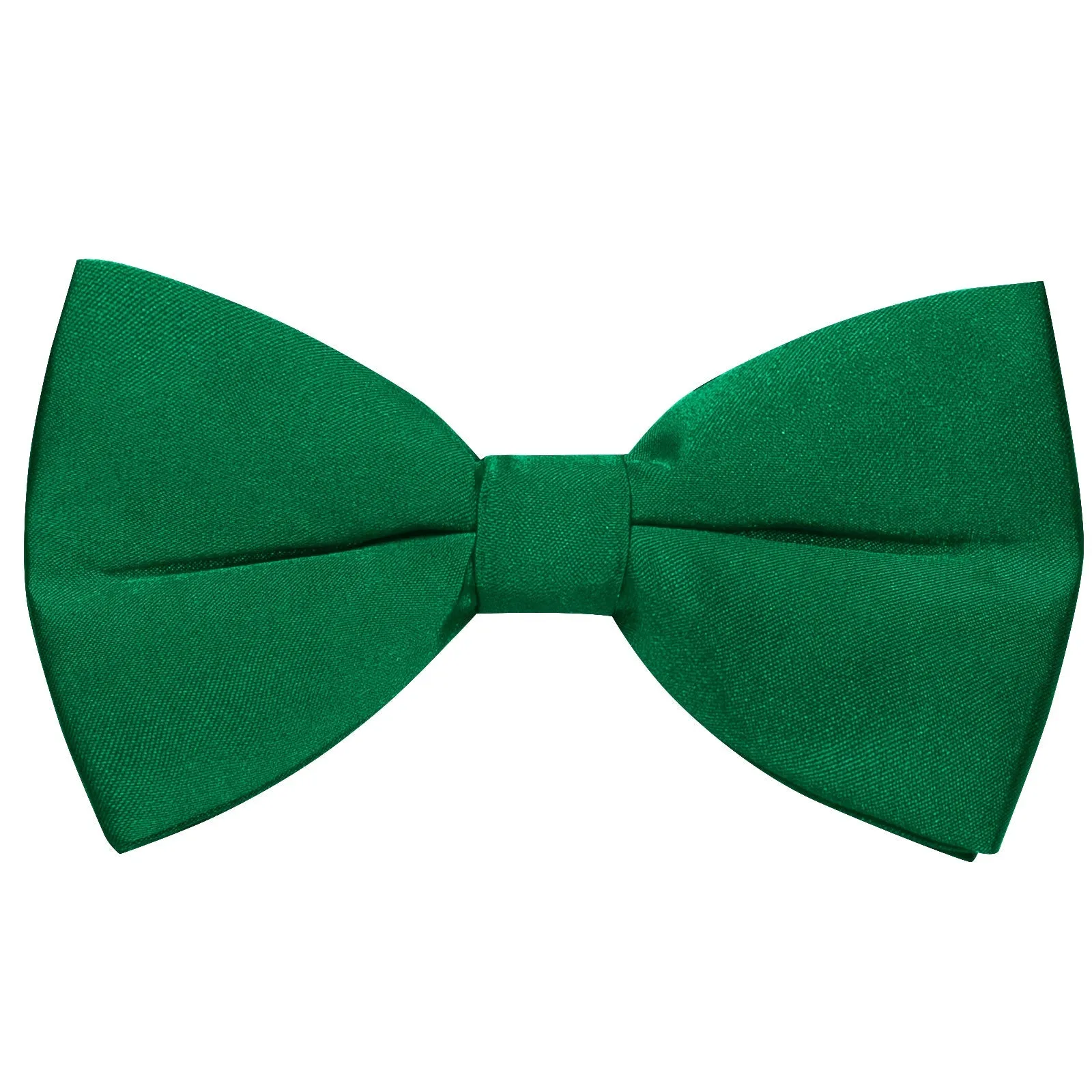 Satin Green Solid Men's Vest Bow Tie Set