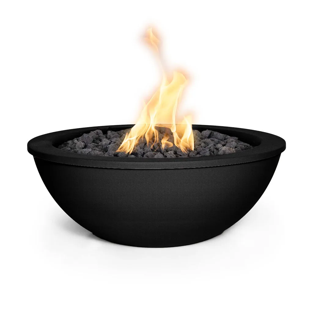 Sedona 27" Round Fire Bowl, Powder Coated Metal - Fire Feature