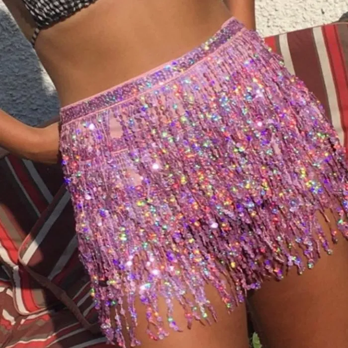 Sequins Tassel Skirt