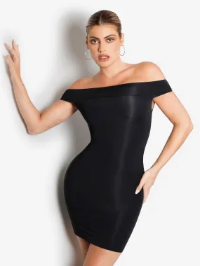 Shapewear Off-the-Shoulder Bodycon Mini Dress