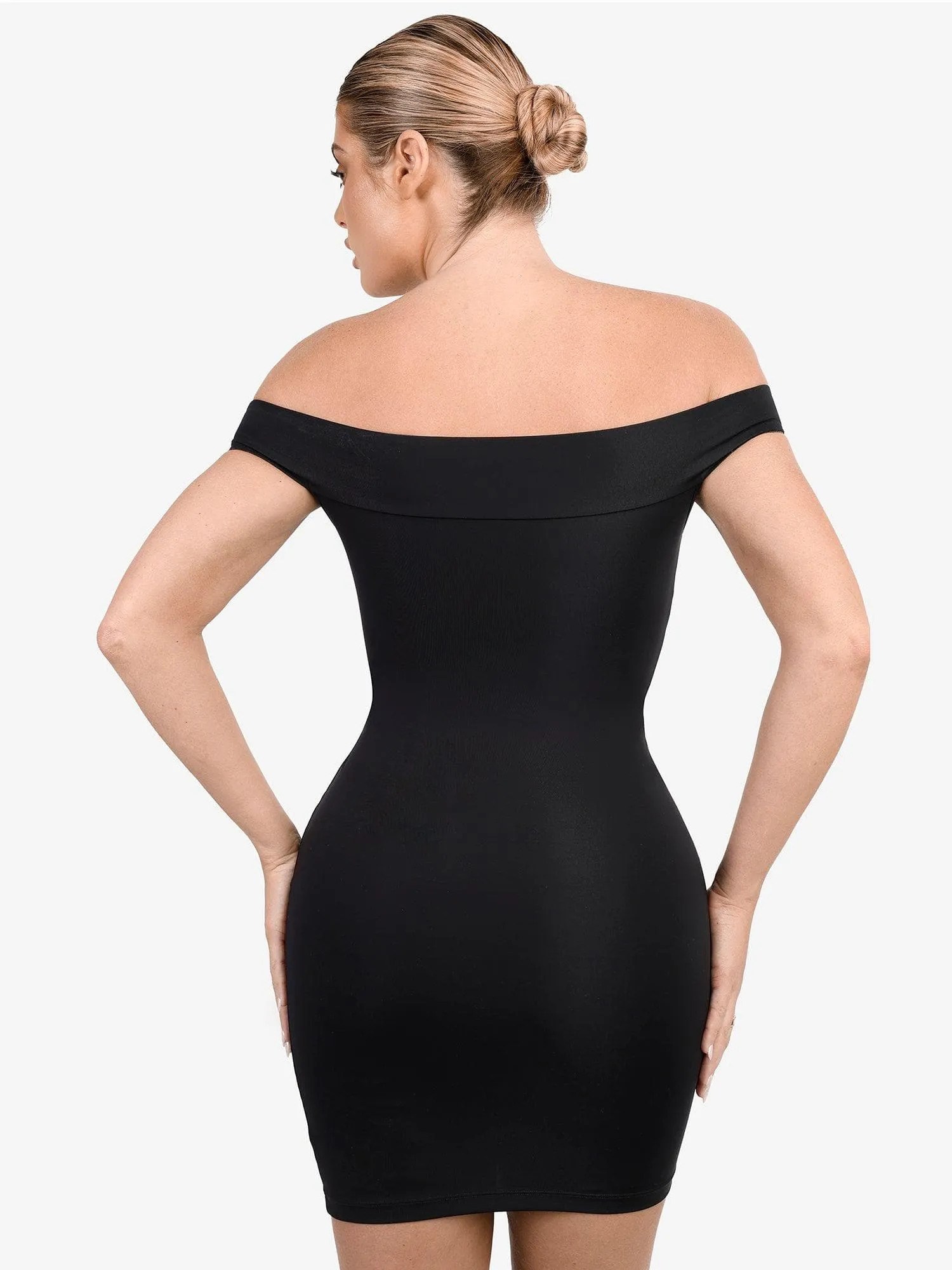 Shapewear Off-the-Shoulder Bodycon Mini Dress